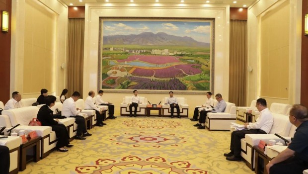 党委书记、董事长单小东一行拜会金昌市委市政府领导